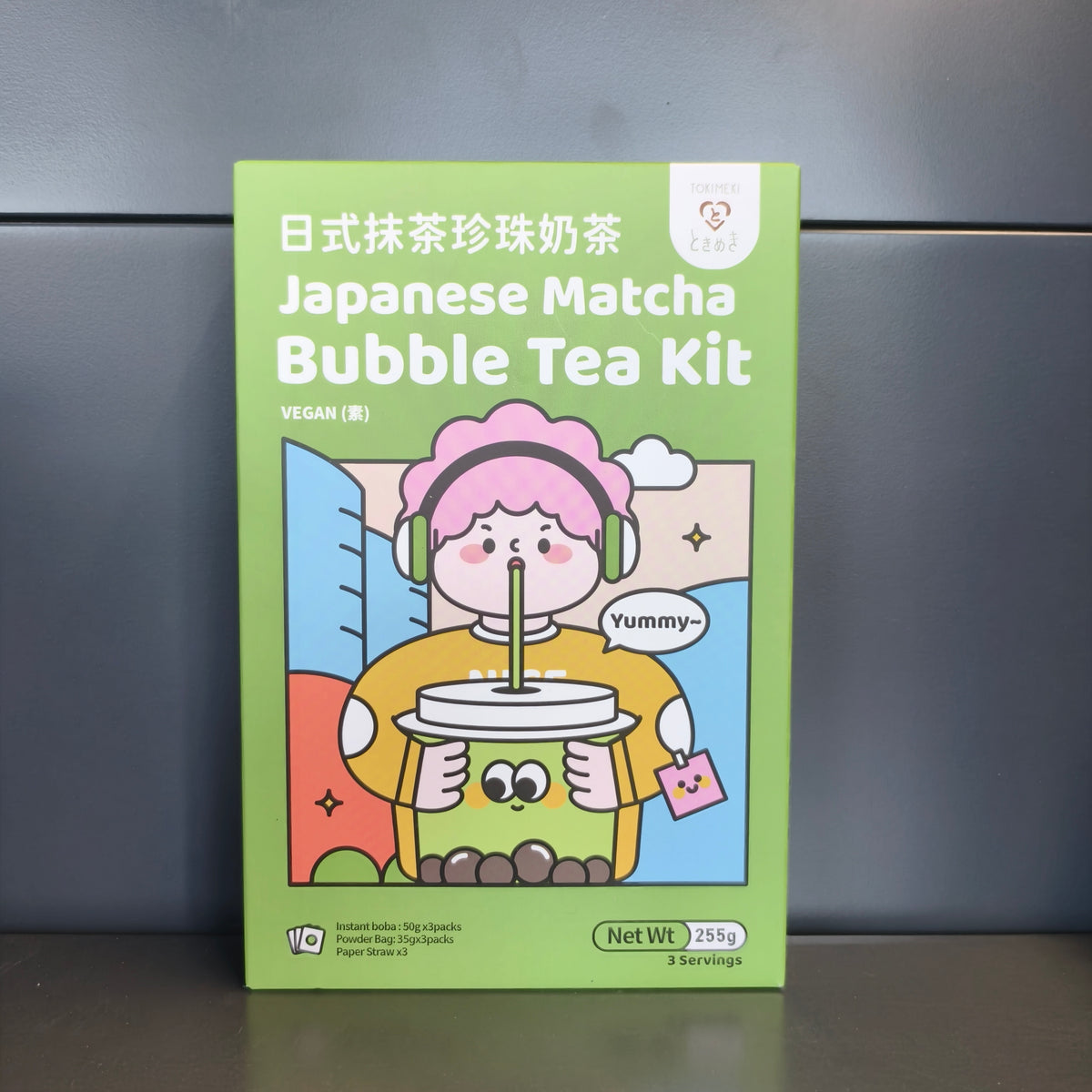 BUBBLE TEA KIT MATCHA TOKIMEKI 255G