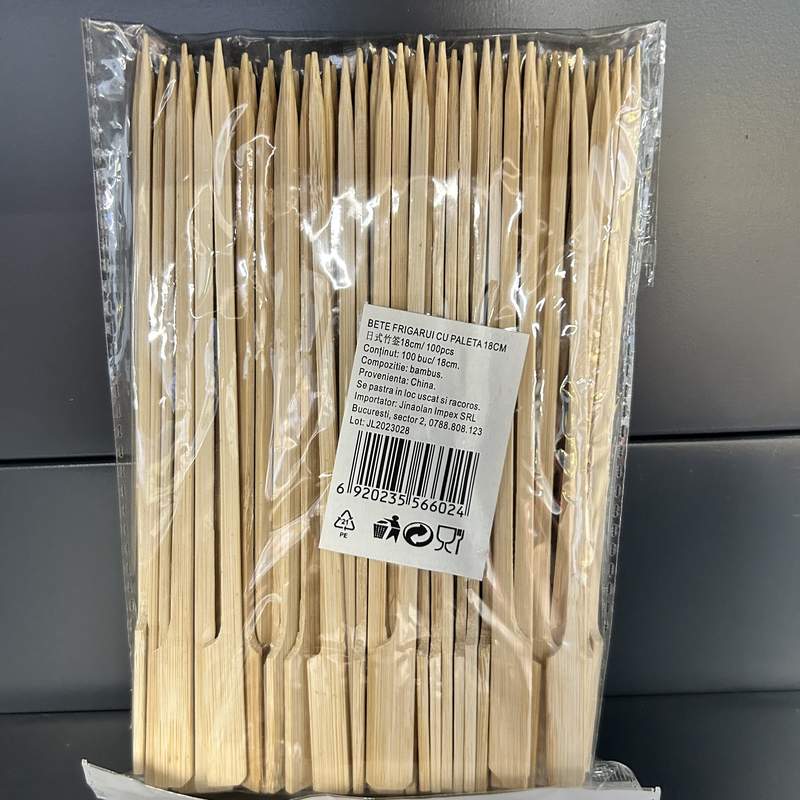 BETE PT FRIGARUI DIN BAMBUS 18CM 100BUC
