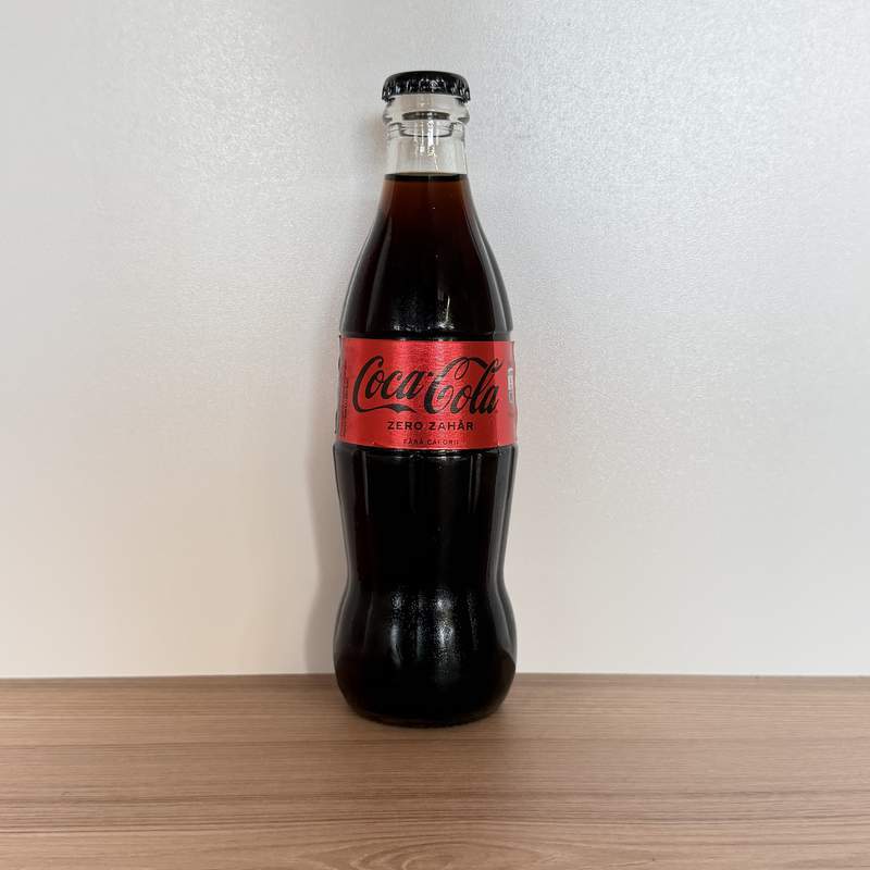 COCA COLA ZERO ZAHAR STICLA 330ML -SGR