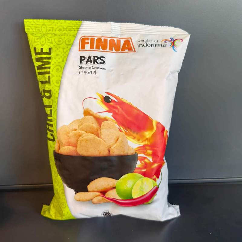 PRAWN CRACKERS IUTE&LIME FINNA 70G