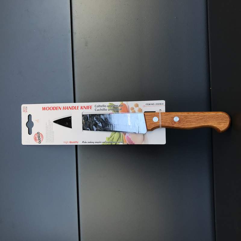 CUTIT CU MANER LEMN DUOGUO 24.5CM 23238-4