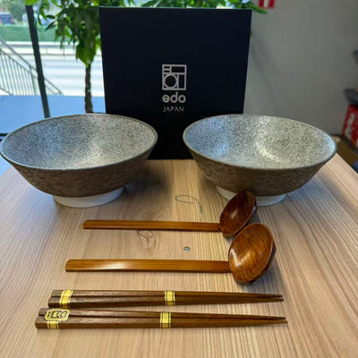 RAMEN BOWL SET 22CM KOISHI EDO