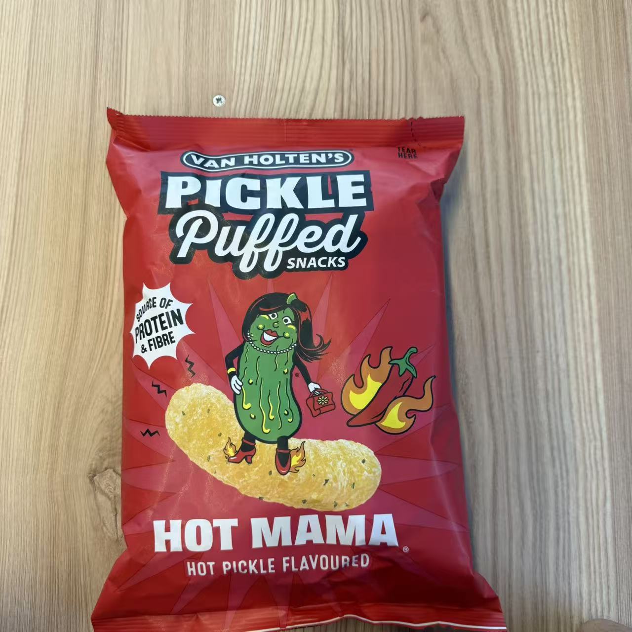 PUFULETI VAN HOLTENS PICKLE PUFFS HOT MAMA 90G