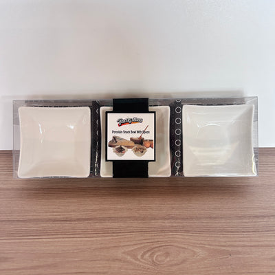 SET 3 BOLURI CERAMICE PATRATE 7*7*3CM 25204-12