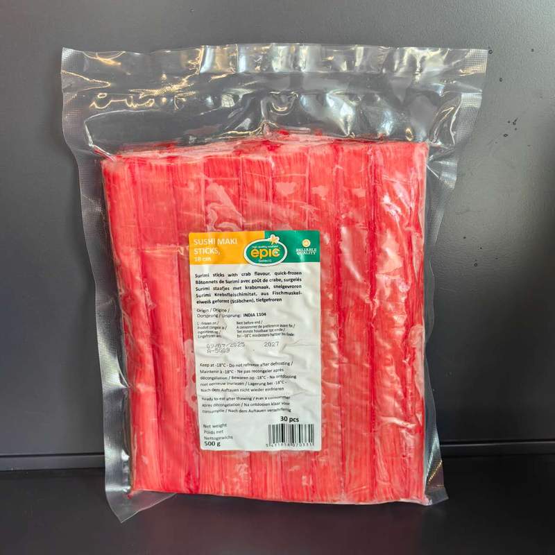 SURIMI STICK MAKI 18CM ROSU EPIC 500G