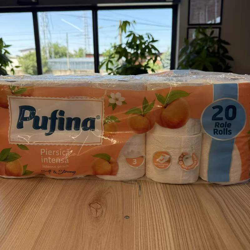 PUFINA HARTIE IGIENICA LUX 20ROLE 3STR PIERSICA