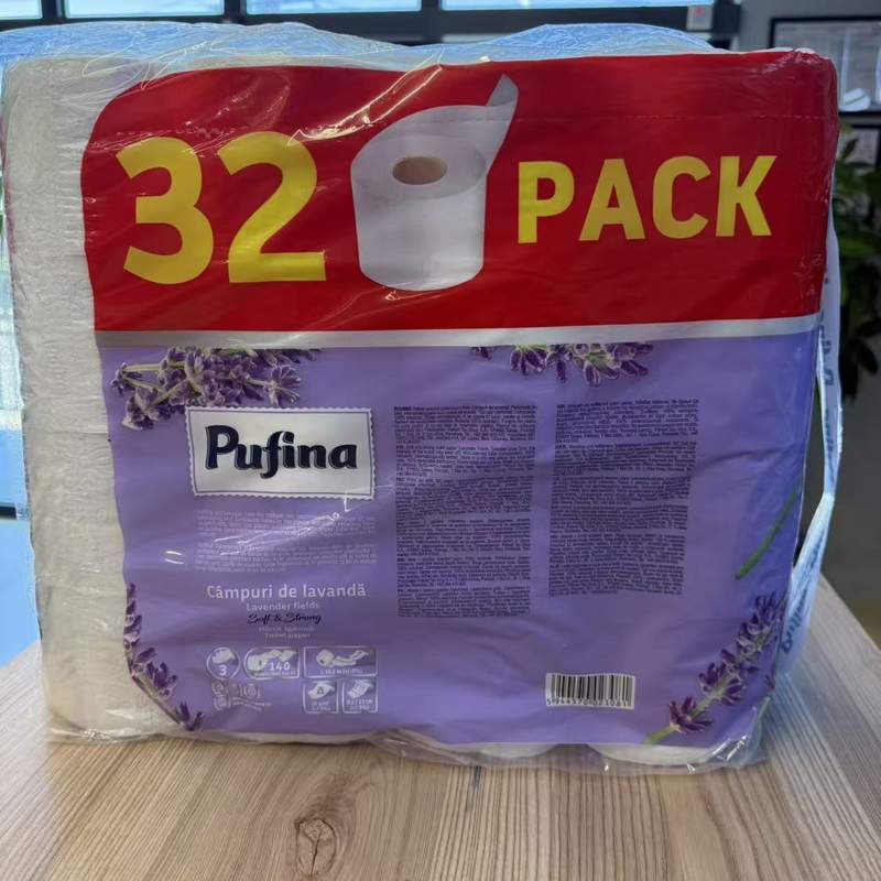 PUFINA HARTIE IGIENICA 32ROLE 3STR LAVANDA
