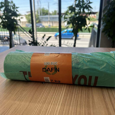 DAFIN PUNGA MAIEU BIODEGRADABILA 100BUC/ROLA 7KG
