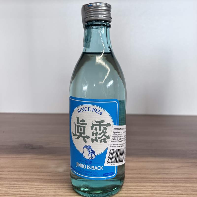 SOJU CHAMISUL BLACK ALC 16% JINRO 350ML -SGR