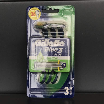 GILLETTE APARAT RAS BLUE3 3BUC SENSITIVE COMFORT GEL ALOE