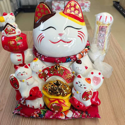 ORNAMENT PISICA DE NOROC CERAMICA 10#