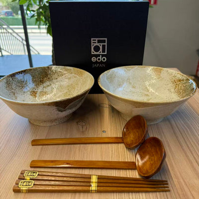 RAMEN BOWL SET 22CM HIKARI EDO