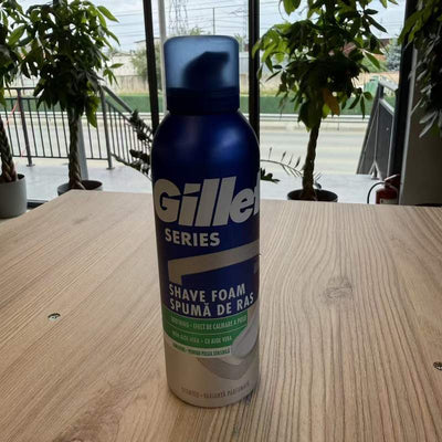 GILLETTE SPUMA RAS 200ML SERIES PIELE SENSIBILA ALOE VERA