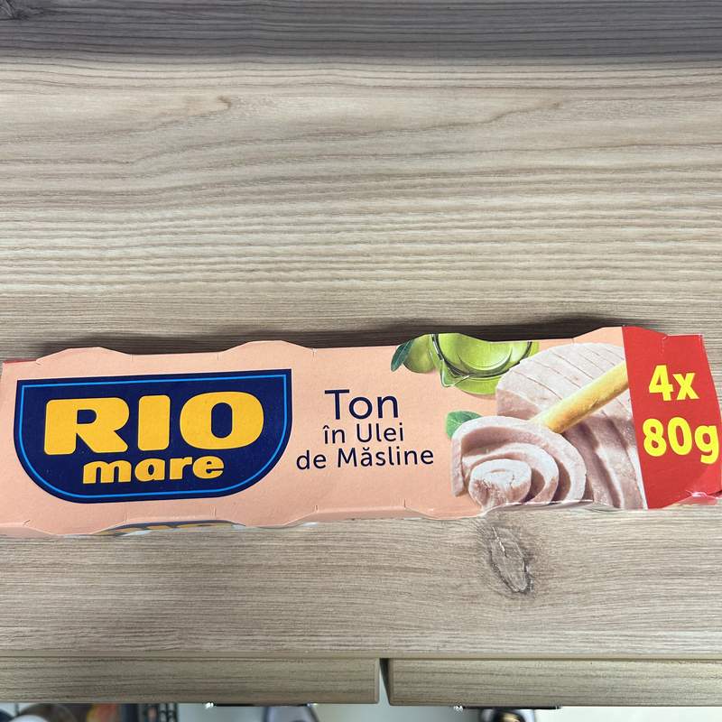 RIO MARE TON ULEI MASLINE (4B*80G)