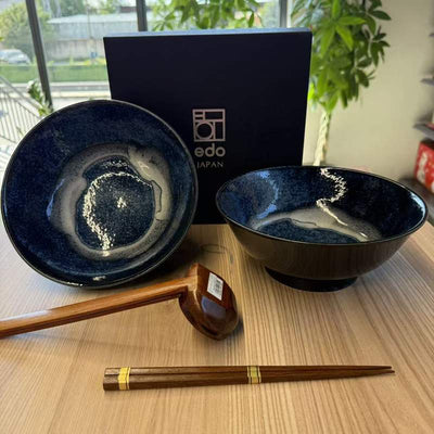 RAMEN BOWL SET 22CM IZAYOI EDO