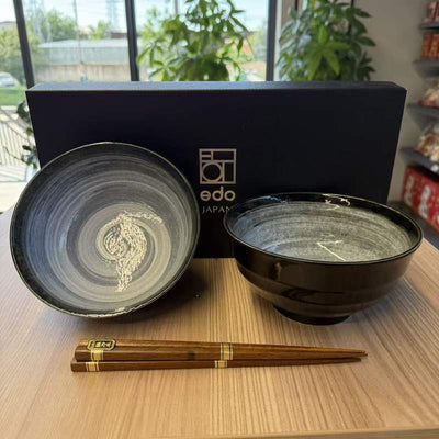 UDON BOWL SET 17CM KARO EDO