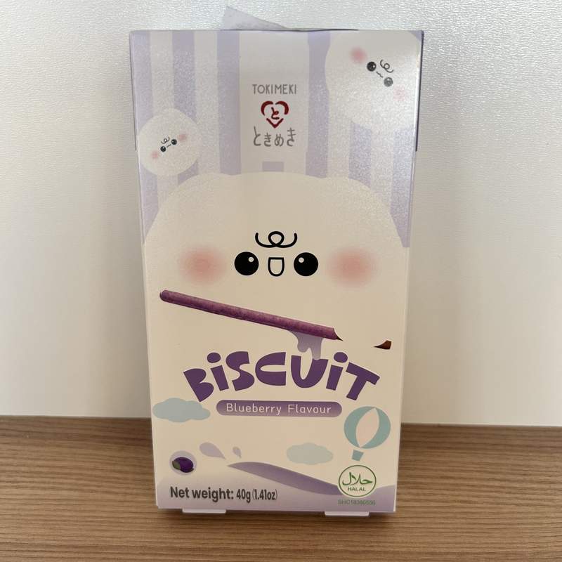 BISCUITI STICK BLUEBERRY TOKIMEKI 40G