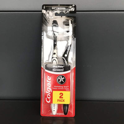 COLGATE PERIUTA DINTI MAX WHITE CHARCOAL SOFT 2BUC/SET