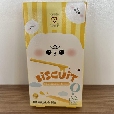BISCUITI STICK LAPTE BANANA TOKIMEKI 40G