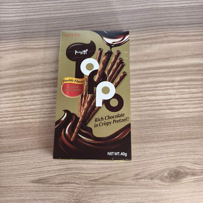 BISCUITI STICKS DOUBLE CHOCO LOTTE 40G