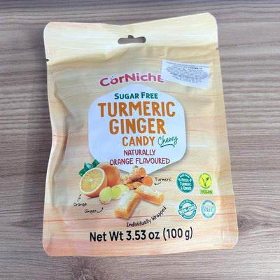 BOMBOANE FARA ZAHAR GHIMBIR SI PORTOCALE CORNICHE 100G