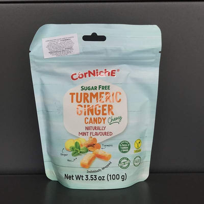 BOMBOANE FARA ZAHAR GHIMBIR SI MENTA CORNICHE 100G
