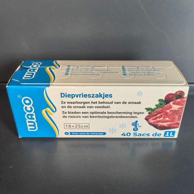 SET 40 PUNGI ALIMENTARE PENTRU CONGELATOR 1L 18*25CM 25154-16
