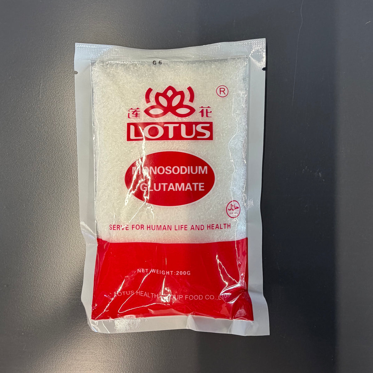 MONOSODIUM GLUTAMATE LOTUS 200G