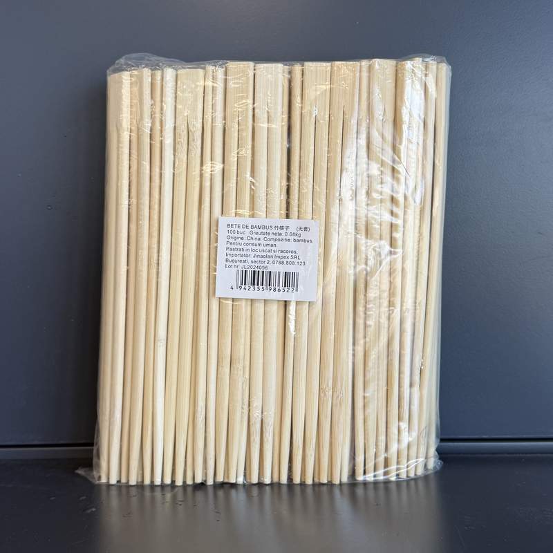 BETE BAMBUS SIMPLU CN 100PCS