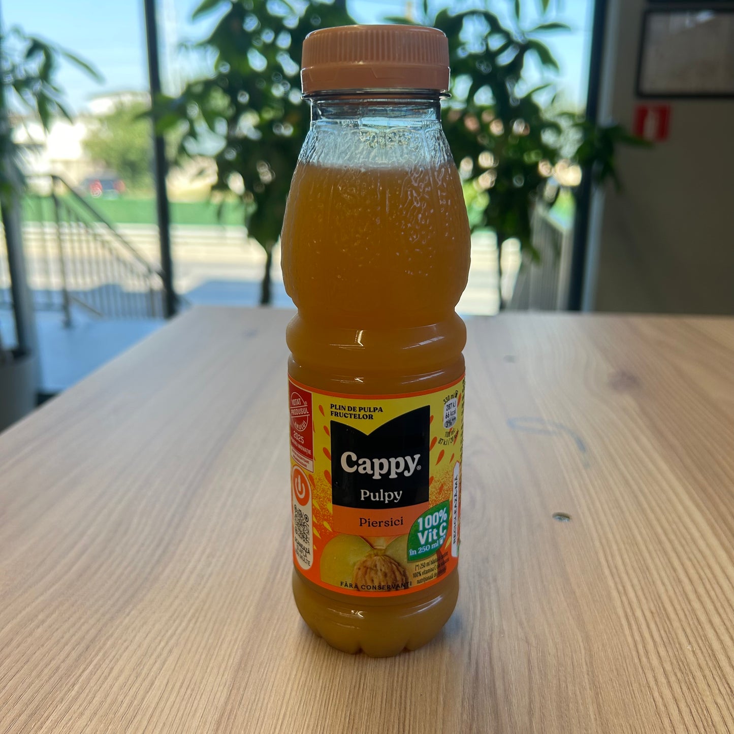 CAPPY PULPY PEACH PET 330ML -SGR